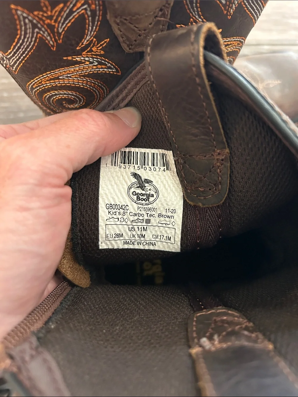 Georgia Boot durable leather